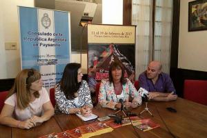 María Rosa Sanders, Carola del Río, Laura Palazzo y Francisco Rodriguez